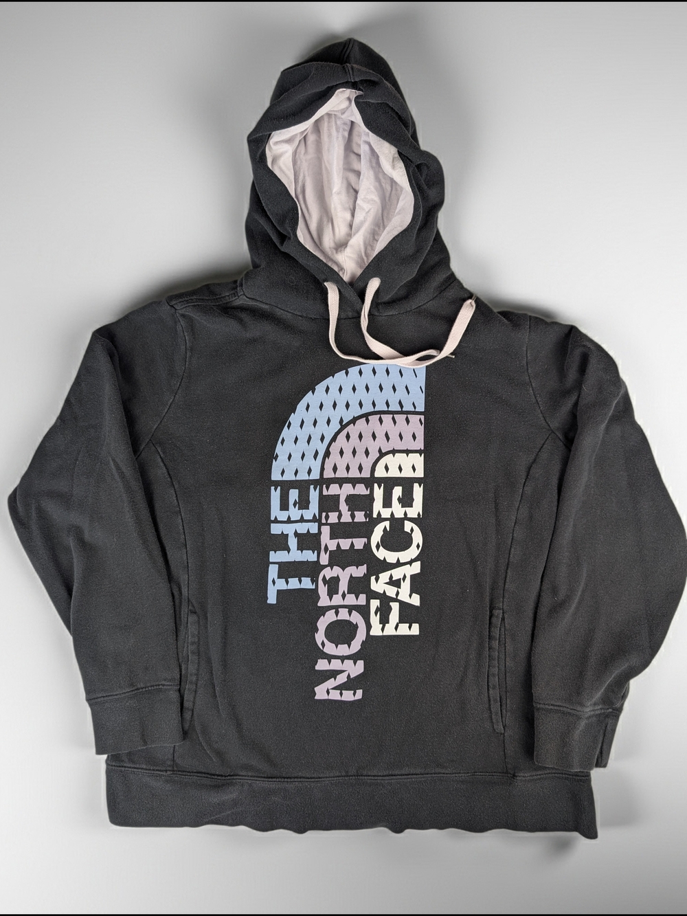 The North Face Trivert Pullover Hoodie Women's XL Black Blue Purple White
